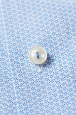 Eton Light Blue Geometric Print Shirt