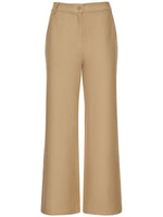 Max Mara Vasaio Wide Leg Pants in Camel