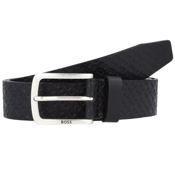 BOSS Jor-B-Ve Leather Belt with Embossed Logo