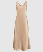 Max Mara 3Capua Flowing Fabric Dress in Gold