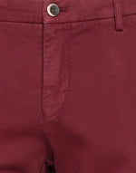 Masons Slim Fit Burgundy Cotton Pants