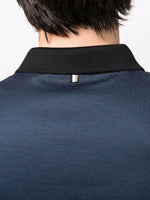 BOSS Pitton contrasting-collar polo shirt