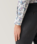 Eton Slim Fit Dress Shirt with Lively Floral Print