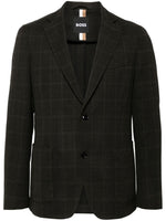 Boss SLIM-FIT JACKET IN CHECKED STRETCH Blazer