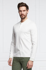 BOSS Slim-fit Polo Shirt in Cotton with Henley Collar