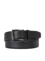 Boss Leather Belt with Engraved Logo on Clasp