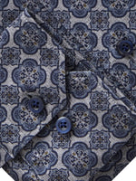 Emanuel Berg Geometric Print Modern Fit 4 Flex Shirt