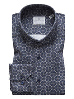 Emanuel Berg Geometric Print Modern Fit 4 Flex Shirt