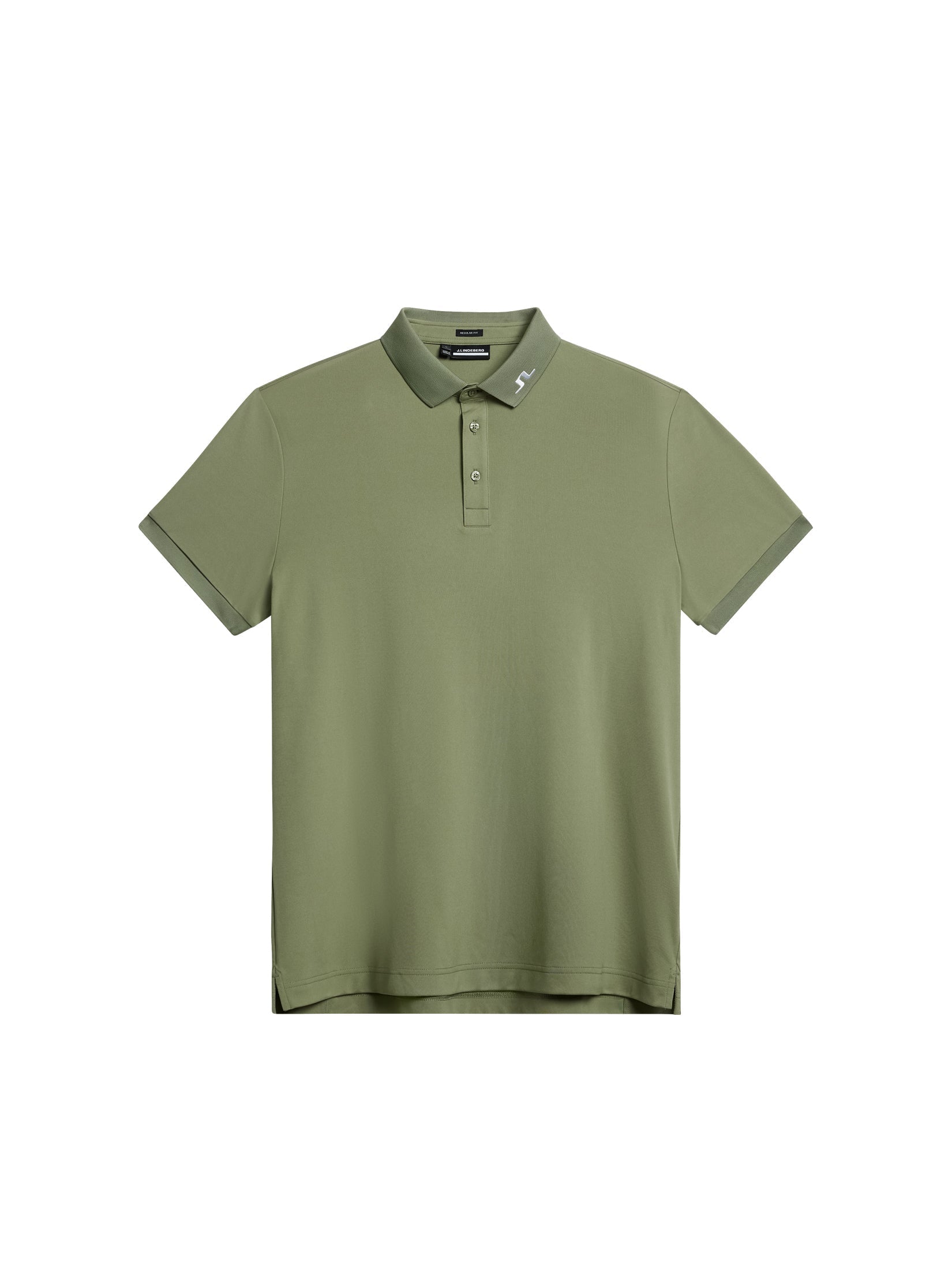 J Lindeberg Kv Regular Fit Print Polo in Oil Green