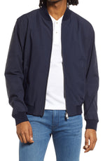 BOSS Slim-fit jacket in a blouson style