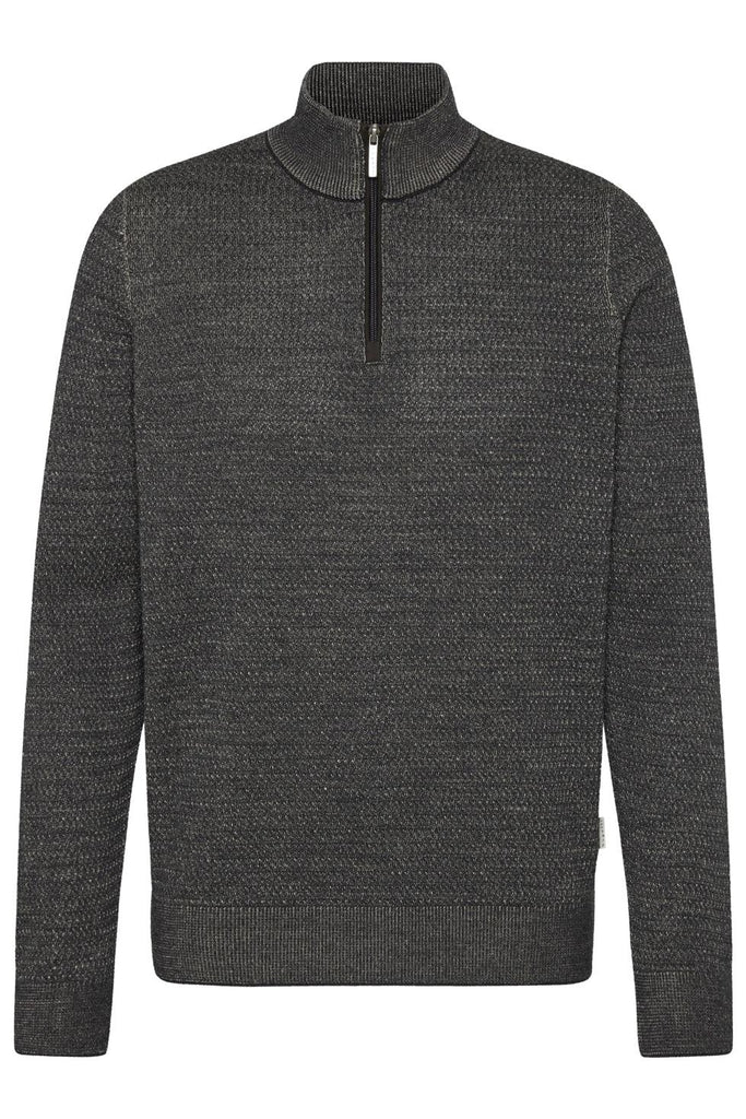 Bugatti Knit Troyer 1/4 Zip Up Sweater