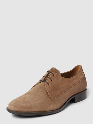 Boss Suede Derby Shoes with Removable Insole