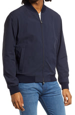 BOSS Slim-fit jacket in a blouson style