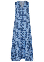 Max Mara Urlo Printed Linen Midi Dress