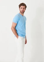 Patrick Assaraf Pima Cotton Stretch V-Neck