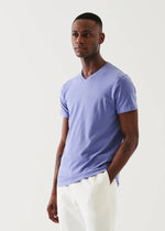 Patrick Assaraf Pima Cotton Stretch V-Neck