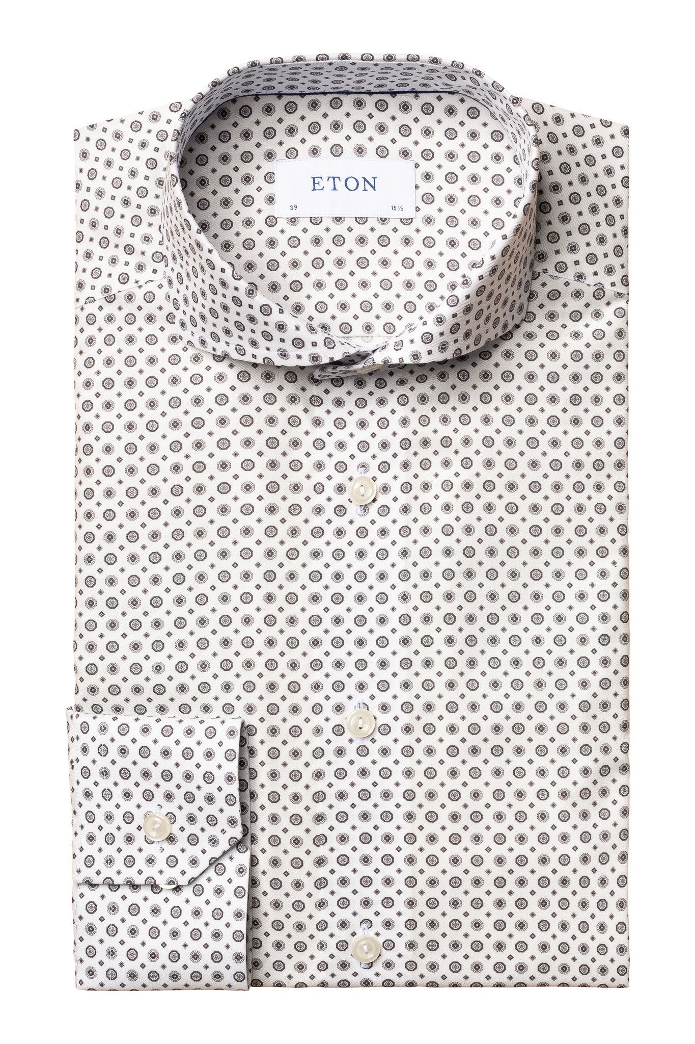 ETON Slim Fit Fine Medallion Print Shirt