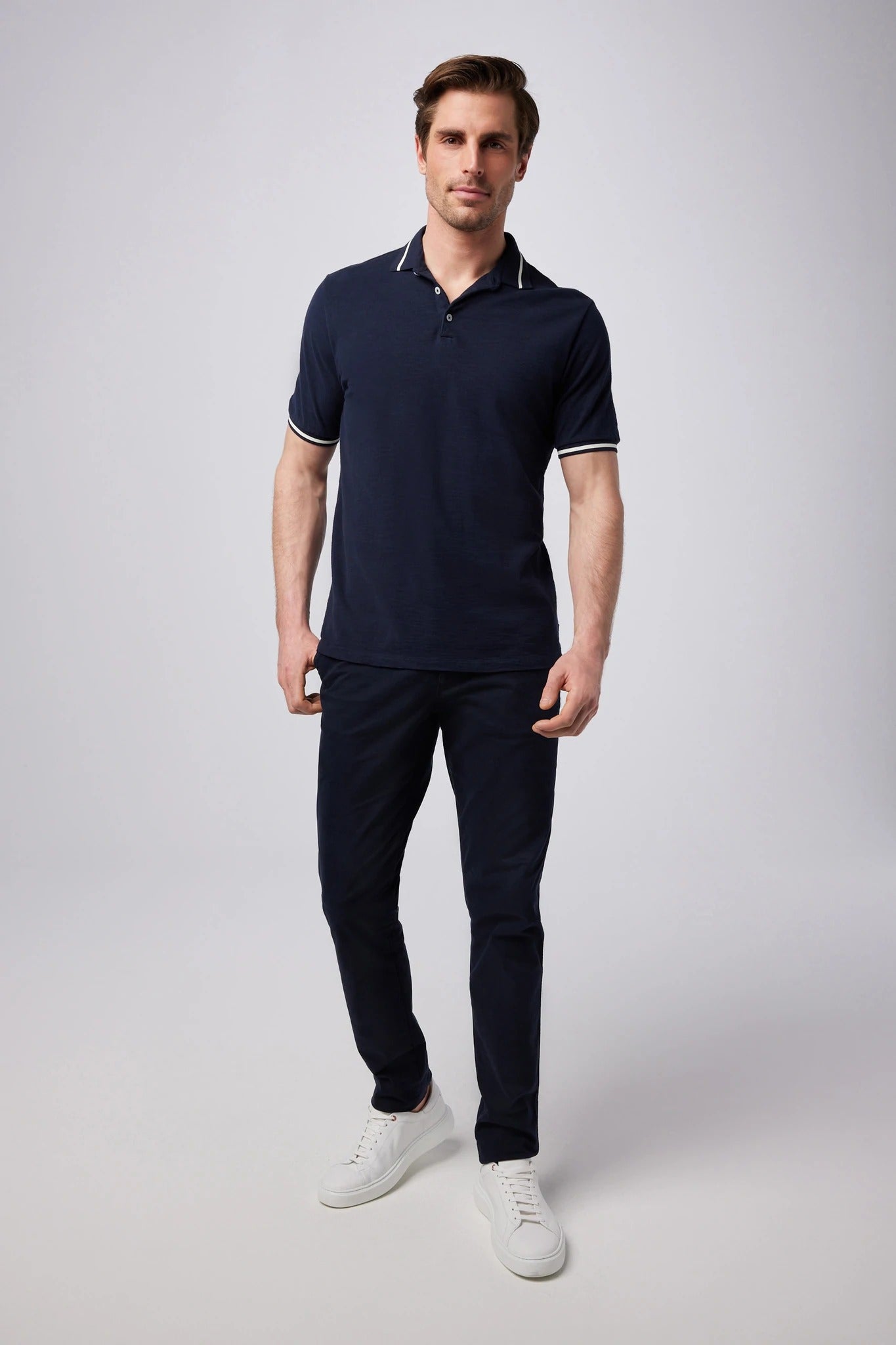 Good Man Brand Soft Slub Match Point Polo