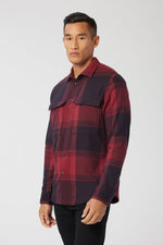 Good Man Brand Stadium Shirt Jacket in Brushed Fannel