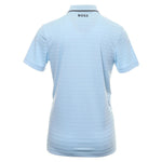 BOSS Pauletech 1 Knitted-stripe slim-fit polo shirt with contrast branding