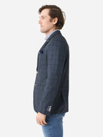 Blue Industry Men Fashion Check Blazer