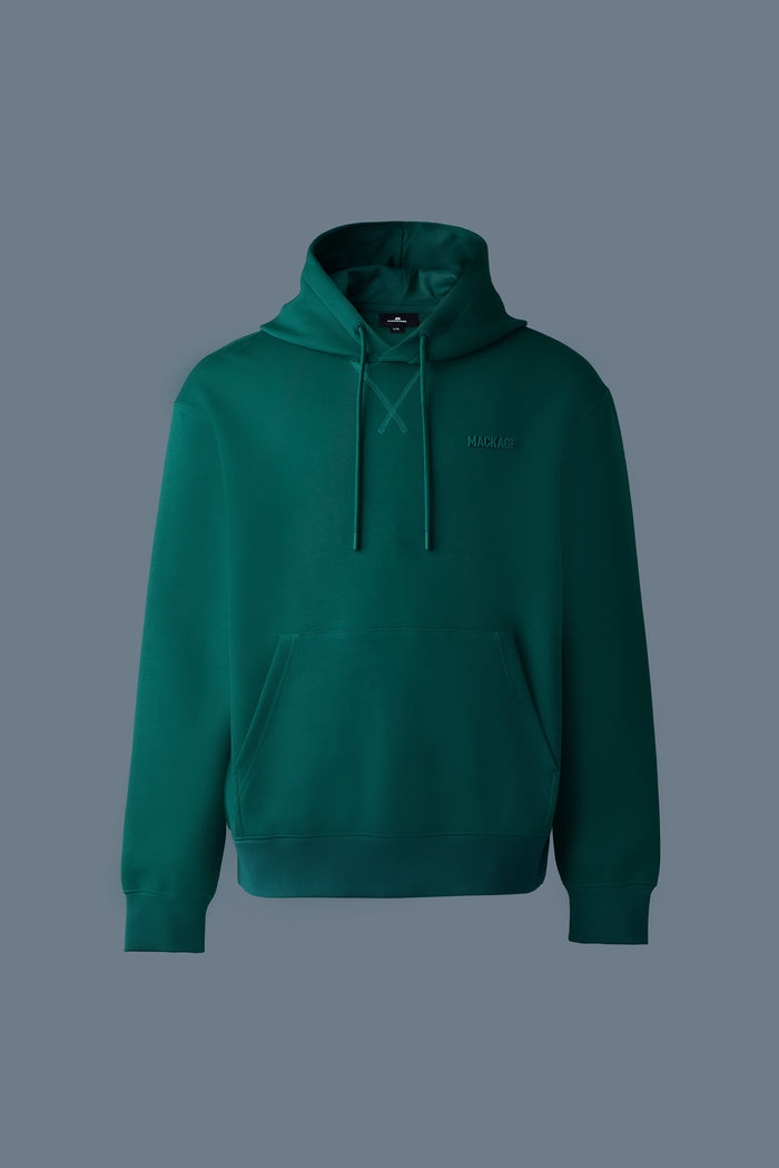 Mackage Krystian Double-Face Jersey Hoodie - Emerald