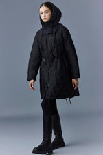 Mackage Kula Black Heritage Quilted Long Coat