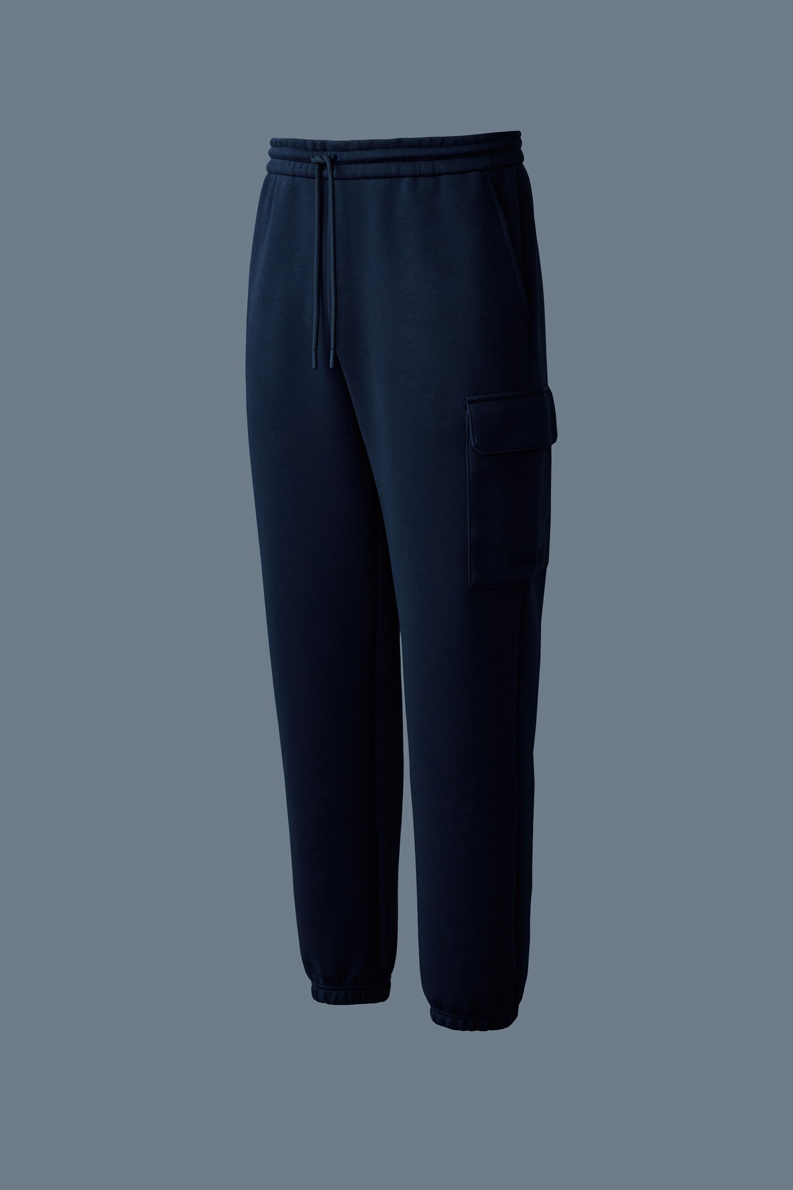 Mackage Marin-R Double-Face Jersey Cargo Sweatpants- Navy