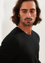 PATRICK ASSARAF EXTRA-FINE MERINO V-NECK