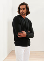 PATRICK ASSARAF EXTRA-FINE MERINO V-NECK