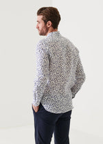 Patrick Assaraf Printed Linen Shirt