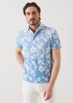 Patrick Assaraf Stretch Printed Polo Shirt