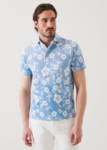 Patrick Assaraf Stretch Printed Polo Shirt