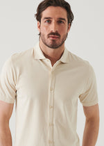 Patrick Assaraf Stretch Button Front Shirt