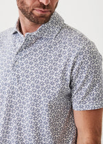 Patrick Assaraf Pima Cotton Stretch Printed Polo