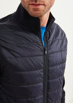 Patrick Assaraf Stretch Quilted Track Jacket