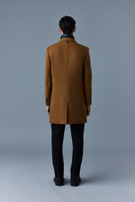 Mackage Skai Camel Double-Face Wool Top Coat with Removable Down Liner