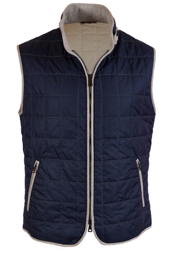 WATERVILLE Printed Box Quilted Vest