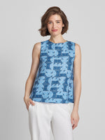 Max Mara Guisy Printed linen top