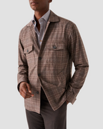 Eton Houndstooth Print Signature Twill Shirt