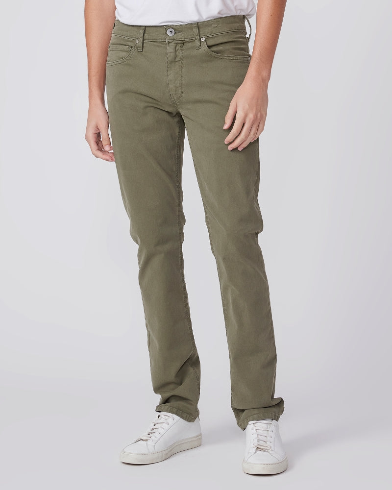 PAIGE Lennox Slim in Mossy Stone Twill