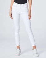 PAIGE Hoxton Crop in Crisp White