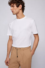 BOSS Thompson regular-fit logo T-shirt in cotton jersey