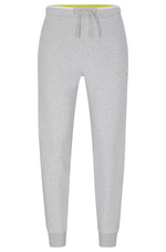 BOSS COTTON-BLEND TRACKSUIT BOTTOMS WITH SIDE-STRIPE TAPE