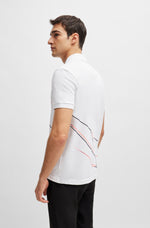 Boss Active-Stretch Polo Shirt with Seasonal Artwork