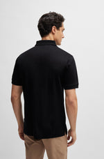 Boss Mercerized Cotton Slim-Fit Polo shirt with Zip neck