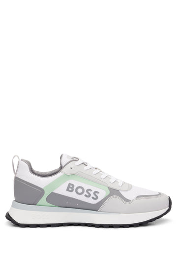 Boss Lace-up Trainers With Faux Leather