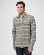 Paige Mens Wilbur Overshirt in Smoked Sage