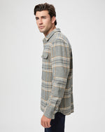 Paige Mens Wilbur Overshirt in Smoked Sage