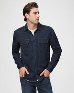 Paige Abraham Vance Denim Navy Shirt